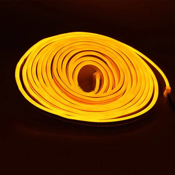 Banda LED Neonflex 2835 120LED/M, IP67, 6*12mm 24V la metru liniar - Portocaliu