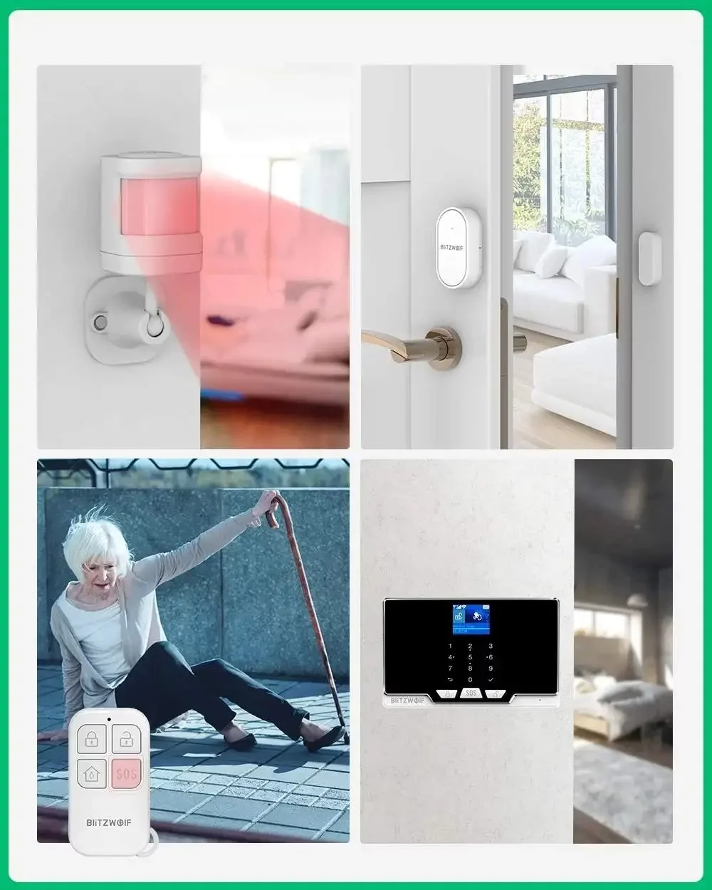 Senzor usa/fereastra BlitzWolf BW-IS6 Tuya 433 Mhz