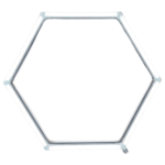 Lampa LED Hexagonala 1 Hexagon (Tub 0.565m)