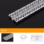 Profil Aluminiu Rigips Flexibil 53x13mm, interior 10mm FU1313
