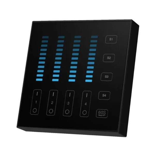 MiBoxer B5-B Telecomanda Panou 4 zone Monocolor, Negru