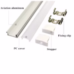 Profil Aluminiu Neincastrabil U 17X7/12mm-Negru