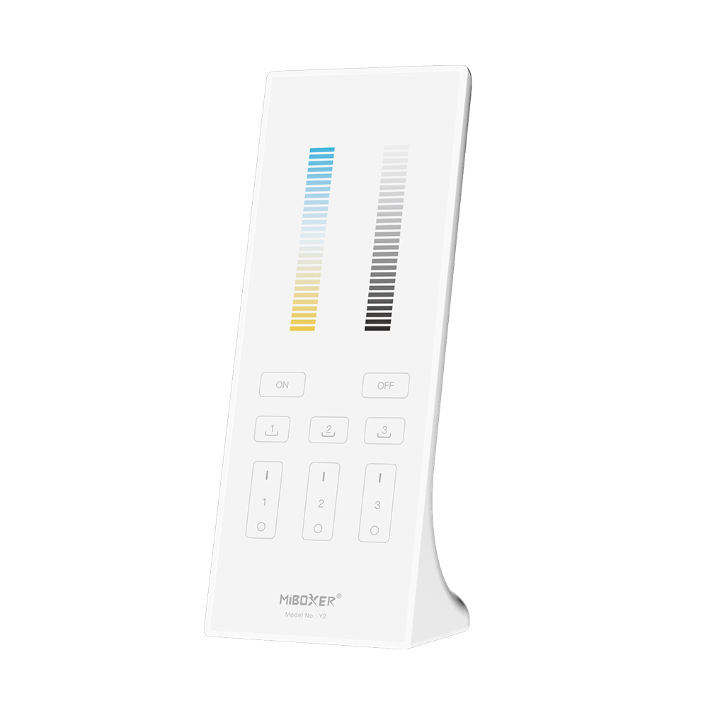 miboxer y2-w MiBoxer Y2-W Telecomanda Verticala 3 zone Dual White 2.4Ghz, Alb - imagine 1