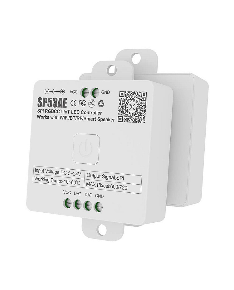 Controler LED RGBCCT SPI SP53AE Controler LED SP53AE RGBCCT Digital RF/WIFI/Bluetooth - imagine 1